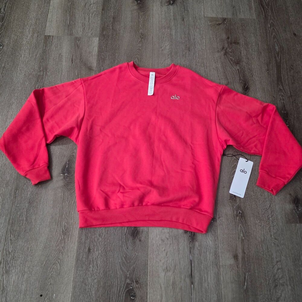 ALO Accolade Crew Neck Pullover Women's Sweatshirt Size S RARE colorway NWT